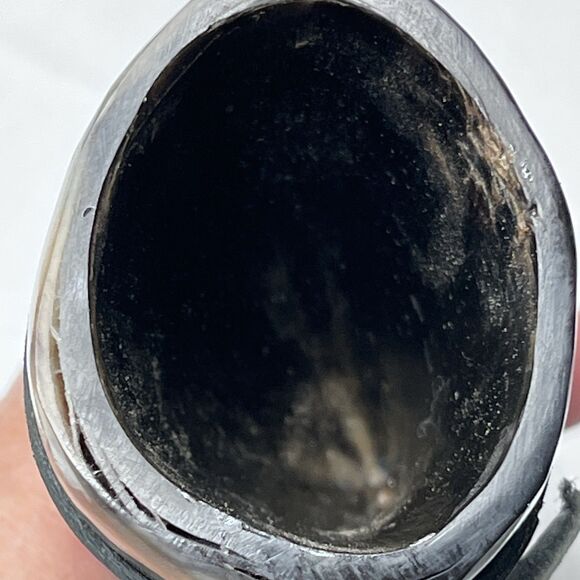 Lot Of 2 Ale Horn Bovine Viking Drinking Shot Size Horn with Leather Strap - Picture 10 of 11